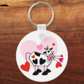 Funny cartoon koe gek sleutelhanger (Voorkant)