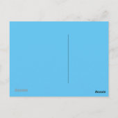 FUNNY CARTOON KOE MET PITCHFORK BRIEFKAART (Achterkant)