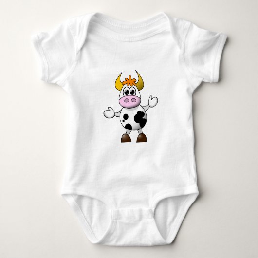Funny Cartoon Koe Romper (Voorkant)