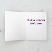 Funny Cartoon krijgt een goede Hysterectomaat Kaart (Binnen)