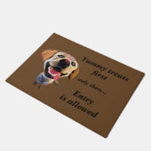 Funny Cartoon Labrador Retriever Doormat Deurmat (Schuin)