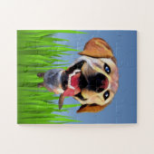 Funny Cartoon Labrador Retriever Puzzle voor kinde Legpuzzel (Horizontaal)
