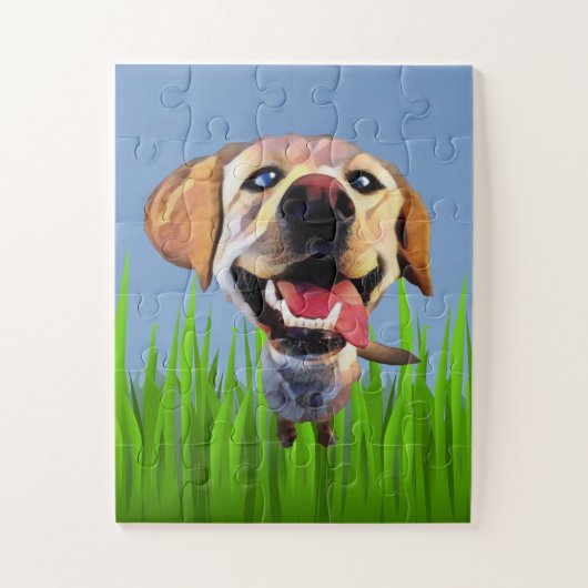Funny Cartoon Labrador Retriever Puzzle voor kinde Legpuzzel (Verticaal)