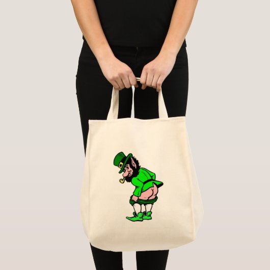 Funny Cartoon Leprechaun Bag Tote Bag (Voorkant (product))