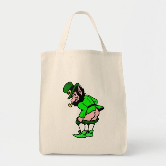 Funny Cartoon Leprechaun Bag Tote Bag (Voorkant)