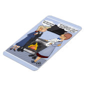 Funny Cartoon Magnet over de resolutie van het nie Magneet (Linkerzijde)