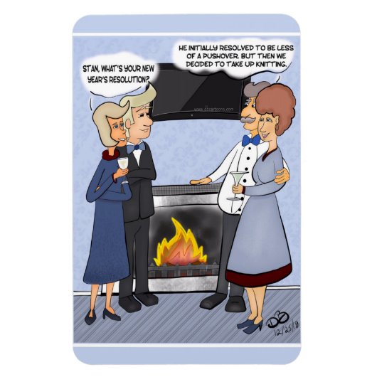 Funny Cartoon Magnet over de resolutie van het nie Magneet (Verticaal)