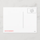 Funny Cartoon Man Valentine's Day Postcard Feestdagenkaart (Achterkant)