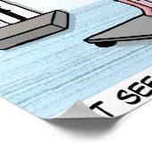 Funny cartoon medical test poster (Hoek)