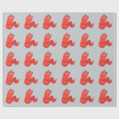 Funny Cartoon Mongolian Death Worm Cadeaupapier (Vlak)