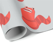 Funny Cartoon Mongolian Death Worm Cadeaupapier (Rol Hoek)