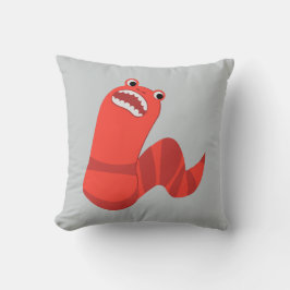 Funny Cartoon Mongolian Death Worm Kussen