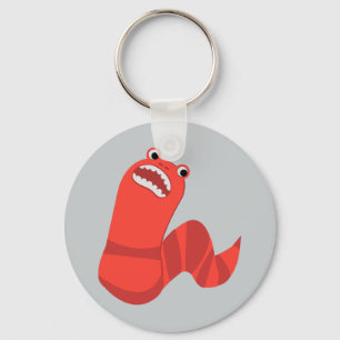 Funny Cartoon Mongolian Death Worm Sleutelhanger
