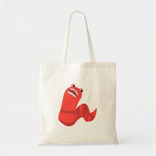 Funny Cartoon Mongolian Death Worm Tote Bag (Voorkant)