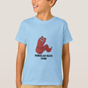 Funny Cartoon Mongolian Death Wprm T-shirt