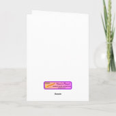 Funny Cartoon Monkey met Bananas Pun Dank je wel Kaart (Achterkant)