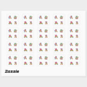 Funny Cartoon Monster 4-pack Stickers (Vel)