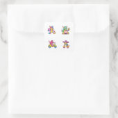 Funny Cartoon Monster 4-pack Stickers (Tas)