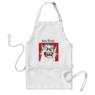 Funny Cartoon Monster Chef's Apron Standaard Schort