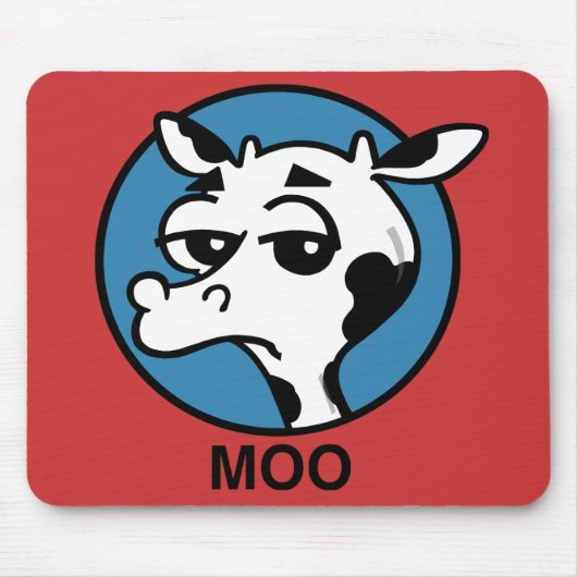 FUNNY CARTOON MOO KOE MUISMAT (Voorkant)