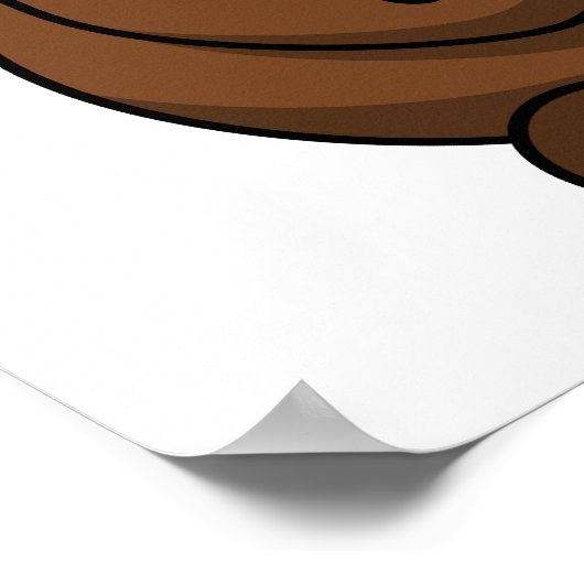 Funny Cartoon Moose Poster (Hoek)