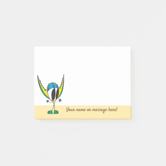 Funny Cartoon Notes | Jouw naam/tekst toevoegen (Voorkant)