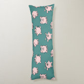 Funny Cartoon Pattern Pig Jaar kiezen Kleurlichaam Lichaamskussen (Achterkant (Verticaal))