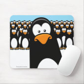 Funny Cartoon Penguin Army Muismat (Met muis)