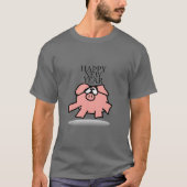 Funny Cartoon Pig Year 2019 Man T-shirt (Voorkant)