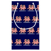 Funny Cartoon Pig Year Baby Kies kleur SGB Klein Cadeauzakje (Achterkant)