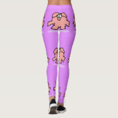 Funny Cartoon Pig Year Vrouw kiest Leggings kleur (Achterkant)
