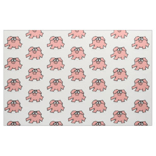 Funny Cartoon Pig Year Zodiab geboorte kiest kleur Stof