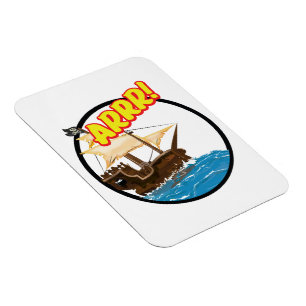Funny cartoon Pirate Magneet