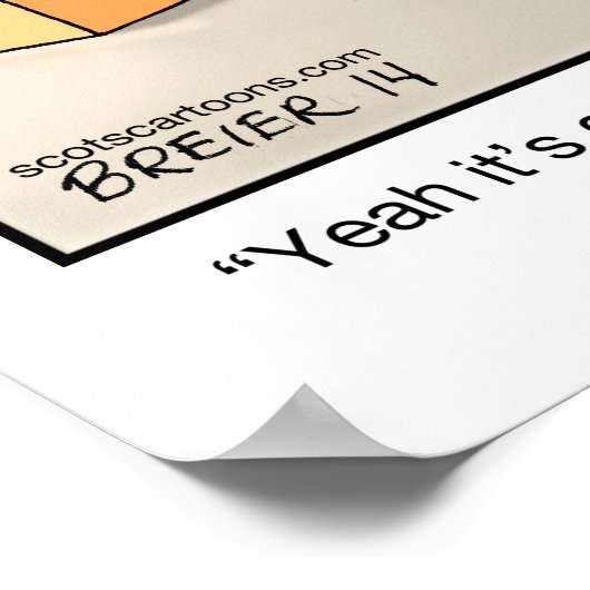 Funny Cartoon Poster - Actuary (Hoek)