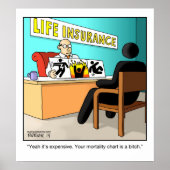 Funny Cartoon Poster - Actuary (Voorkant)