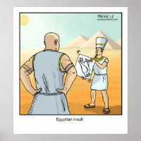 Funny Cartoon Poster - Egyptische insuline