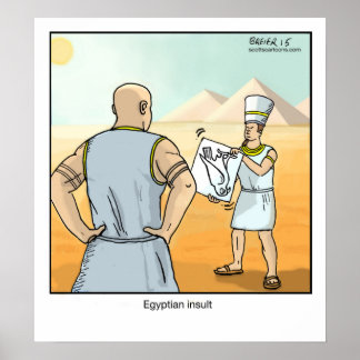 Funny Cartoon Poster - Egyptische insuline