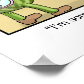 Funny Cartoon Poster zonder zaadloze watermeloen (Hoek)