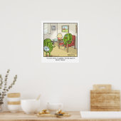 Funny Cartoon Poster zonder zaadloze watermeloen (Keuken)