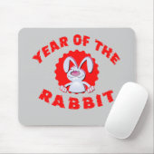 Funny Cartoon Rabbit Year of the Rabbit Gifts Muismat (Met muis)