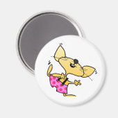 Funny Cartoon Rats Dance Magneet (Voorkant / Achterkant)