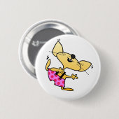 Funny Cartoon Rats Dance Ronde Button 5,7 Cm (Voorkant /achterkant)
