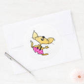 Funny Cartoon Rats Dance Ronde Sticker (Envelop)