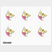 Funny Cartoon Rats Dance Ronde Sticker (Vel)