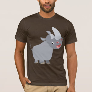 Funny Cartoon Rhino T-shirt
