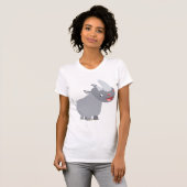 Funny Cartoon Rhino T-shirt (Voorkant volledig)