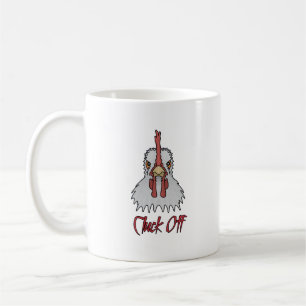 Funny Cartoon Rooster Cluck off Coffee Mok