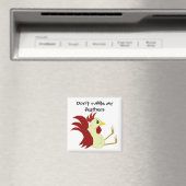 Funny Cartoon Rooster Magneet (Insitu (Vaatwasser))