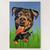 Funny Cartoon Rottweiler Dog 1014 Piece Puzzle Legpuzzel (Verticaal)