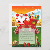 Funny Cartoon Santa Claus Kaart (Voorkant)